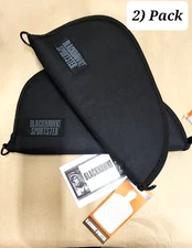 2 PACK BlackHawk 74PR02BK SPORTSTER Pistol Rug Black Large 15" x 8"x 1.25" Case