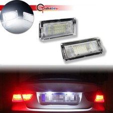 White Led License Plate Light Rear Lamps For 1998-05 Bmw E46 4d Sedan 5d Touring