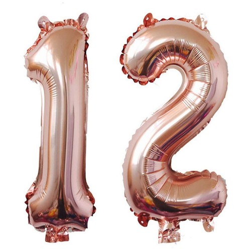 16 Zoll Folienzahlen Ballons selbstaufblasend Happy Birthday Alter Folie Banner Ballons - Bild 30 von 148