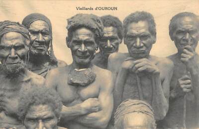 PAPUA & NEW GUINEA, OLD NATIVE MEN FROM OUROUN, POSED IMAGE, MSC PUB 1907-20