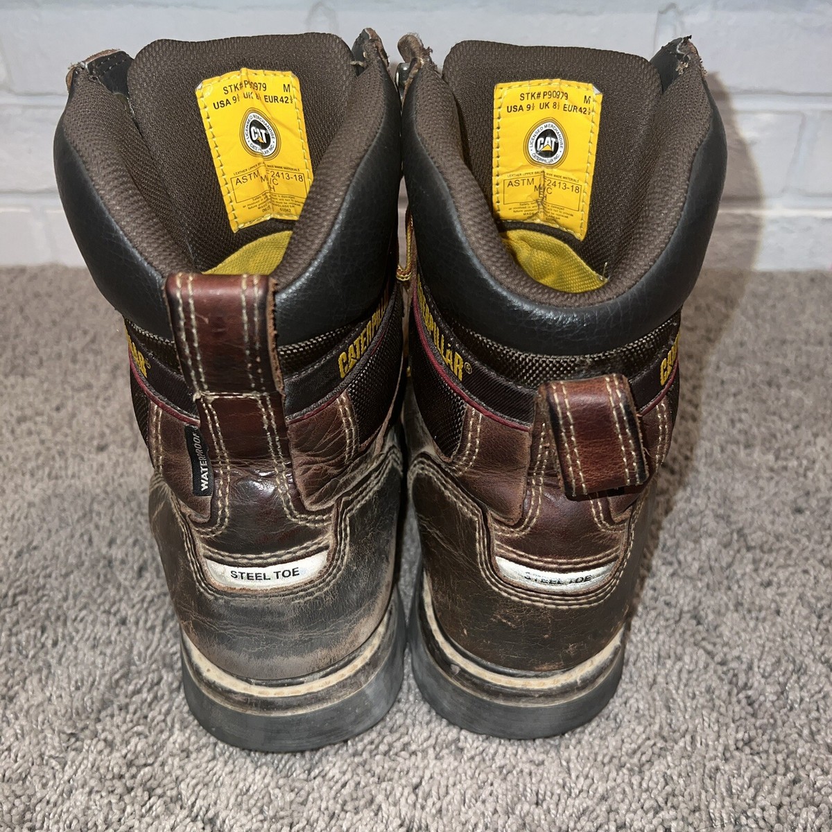 Cat Footwear Men’s Alaska 2.0 Steel-Toe Work Boot Brown Leather‎ Size 13 CAT Men main image 3