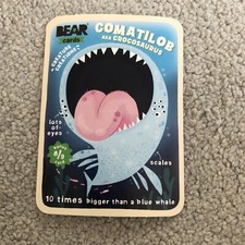 Yo Yo Bear Cards - Creature Creations - Comatilob AKA Crocosaurus bonus 8/9
