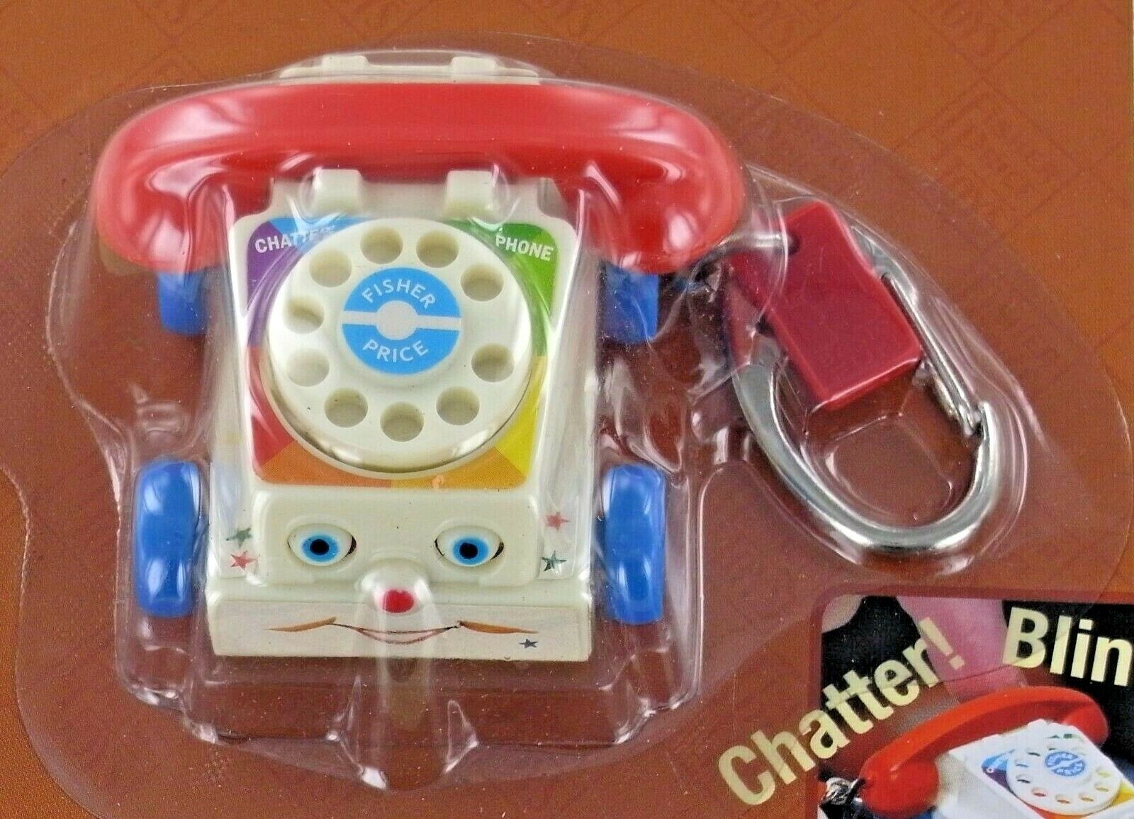 Fisher Price Toy Keychains: Miniature Chatter Phone, Corn Popper