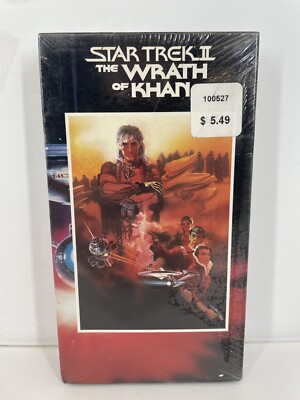 Star Trek II: The Wrath of Khan VHS Factory Sealed, William Shatner