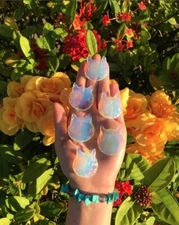 Bulk Opalite Cat Head Shaped Crystals | Crystal Kitty | Carved Crystal | Cresent