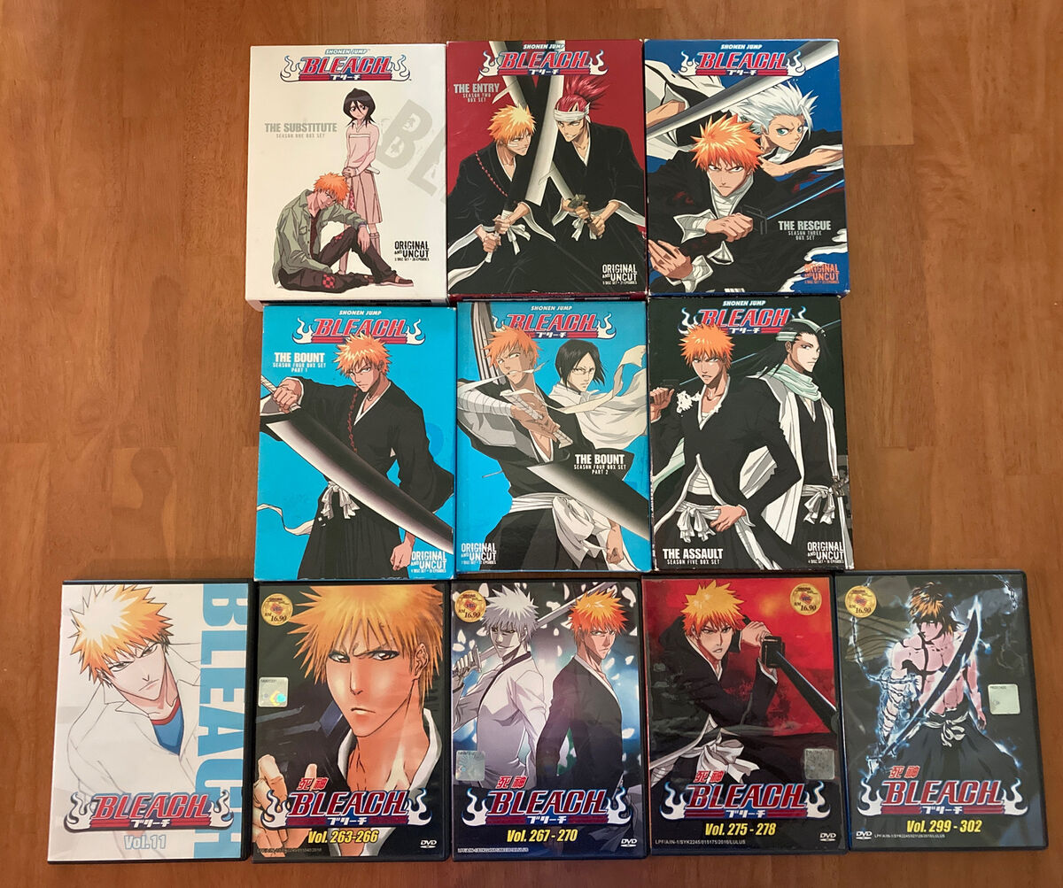 Bleach Shonen Jump Episodes 80-91 DVD Set Four Part 2 3-Discs Season 4!  UNCUT!!! 