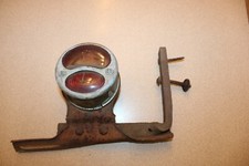 Vintage Duo Lamp Tail Light Red Clear Glass Lens Wlicense Plate Mount Rat Rod Vintage Duo Lamp Tail Light Red Clear Glass Lens Wlicense Plate Mount Rat Rod