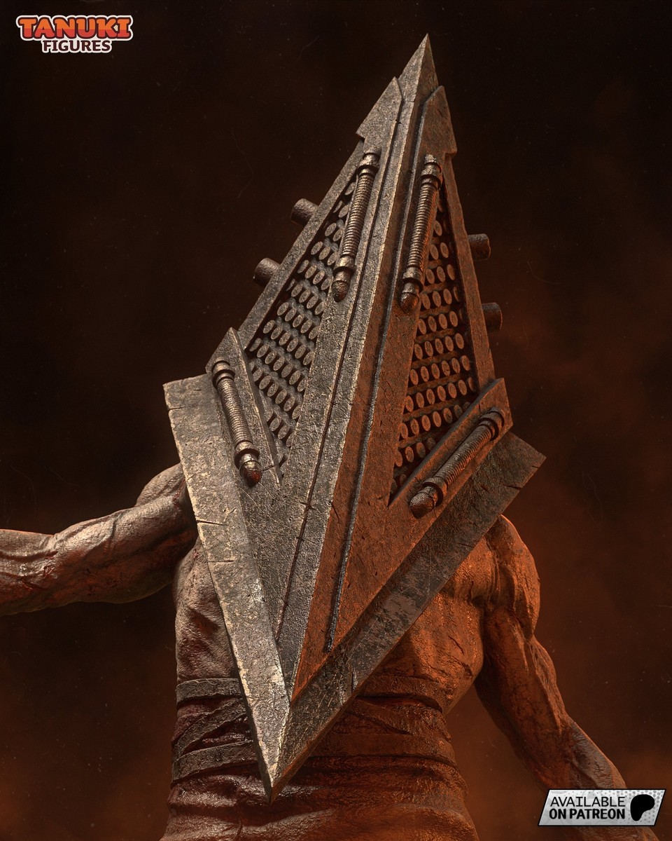ISUZUco.×HEAD HUNTERS PYRAMID-HEAD 4200 Pyramid Head (Silent Hill) H: 402mm - 3D Printed Statue | eBay UK