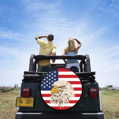 14" Silver Spare Tire Cover Heavy Duty Vinyl for Trailer RV Popup Camper SUV - Bild 11 von 24
