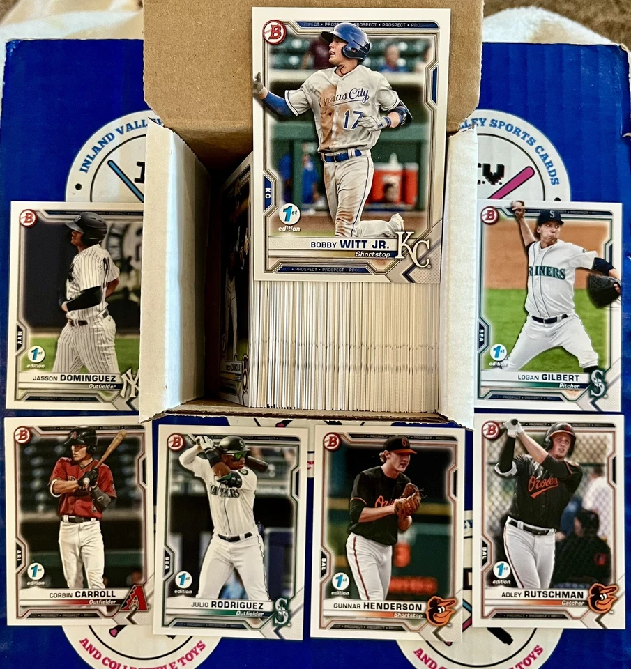 2021 Bowman 1st Edition Base First Complete Set 1-150 WITT GUNNAR J-DOM JULIO