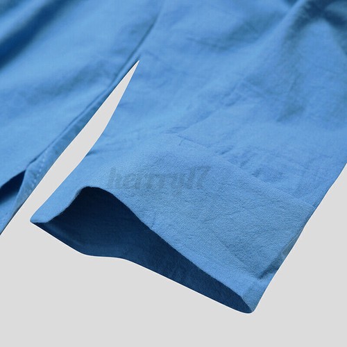 Hombres Camisón 100% Algodón Pijama Ropa de dormir Caftán Vestido Túnica Reino Unido - Imagen 10 de 31