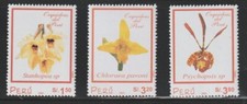 Peru    2001    Sc # 1314-16    Flowers   Orchids    MNH    OG
