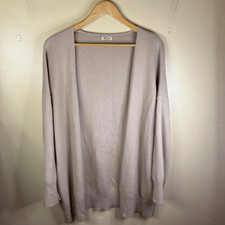 River Island Womens Oversized Ribbed Knit Cardigan Size 12 Classic Preppy