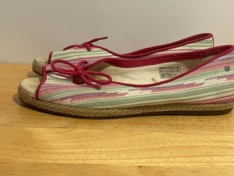 Zapatos para mujer UGG multicolor Marleigh Serape 1011122 punta abierta talla 9 EUR 40 Foto 3 de 4