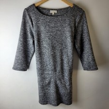 Phase Eight Women Size 12 Grey Fleece Long Line Jumper Wrap Casual Sweater