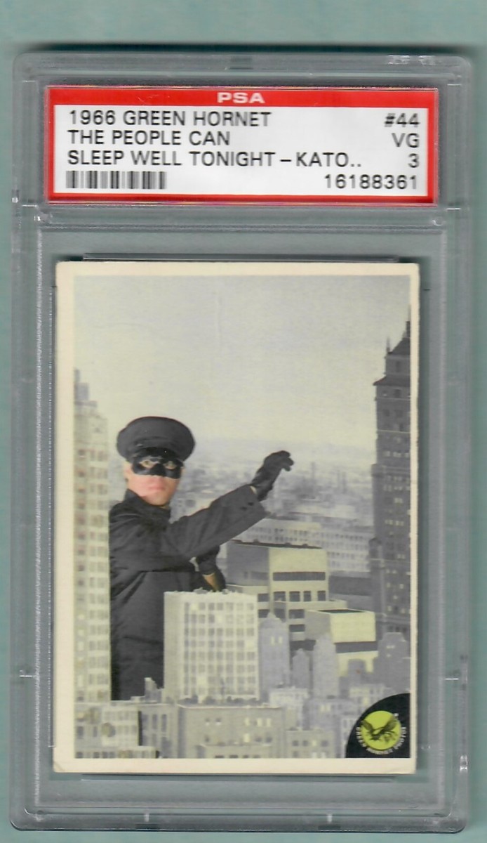 【旧裏】海外規制カード8枚セット 1966 Green Hornet Trading Card #44 PSA 3 Bruce Lee Kato Last Card