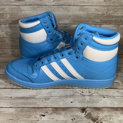 Adidas Top Ten Hi Shoes Sky Rush Blue White Men display picture 1