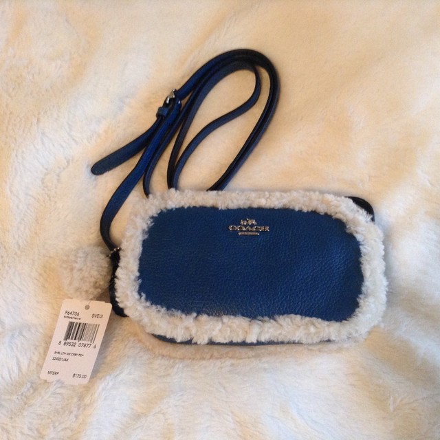 Coach F25922 Isla Pebble Leather Chain Crossbody Bag Purse Midnight Blue for sale online | eBay