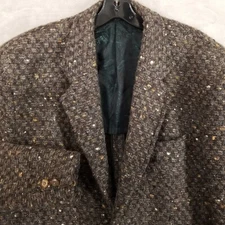 Manuel Ritz Pipo Sport Coat Men Brown Alpaca Wool Textured Jacket Rugged Outdoor