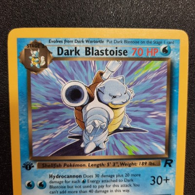 Vintage Pokemon TCG Dark Blastoise 1st Edition Team Rocket English