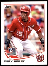 Eury Perez 2013 Topps #170 Nationals MLB READ FREE SHIPPING AutographDen