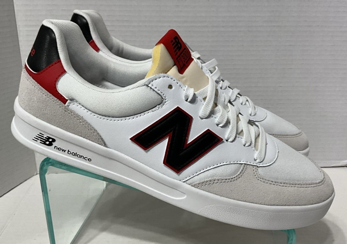New Balance CT300 v3 Court White Black Red Pickleball Tennis Shoes