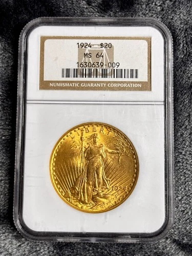 Double Eagle - $20 US Gold Coin - St Gaudens - MS 64 (4 Available)