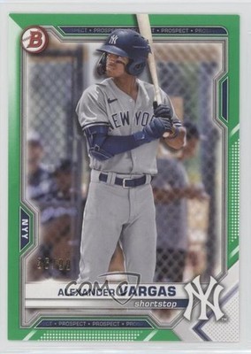 2021 Bowman Draft Green 36/99 Alexander Vargas #BD-121 06n6