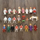20 Vintage Geobra Playmobil Wedding Bride Medieval Veterinarian Figures Lot 70s