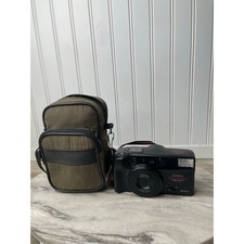 Yashica Zoom Image 70 35mm Point  Shoot Film Camera Kyocera Powers On Case