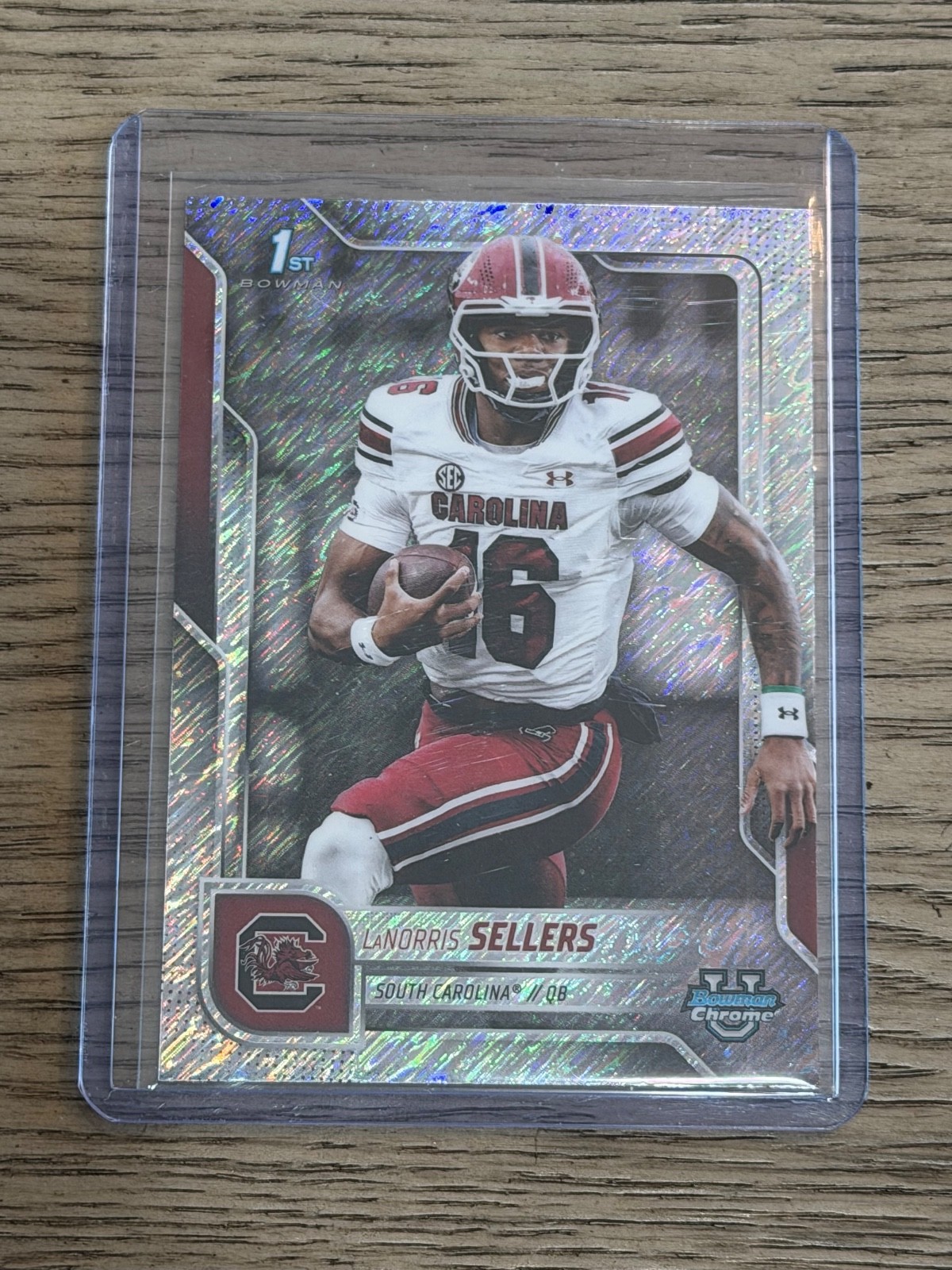2025 Bowman U Chrome LaNorris Sellers 1st Bowman Shimmer Refractor Gamecocks!