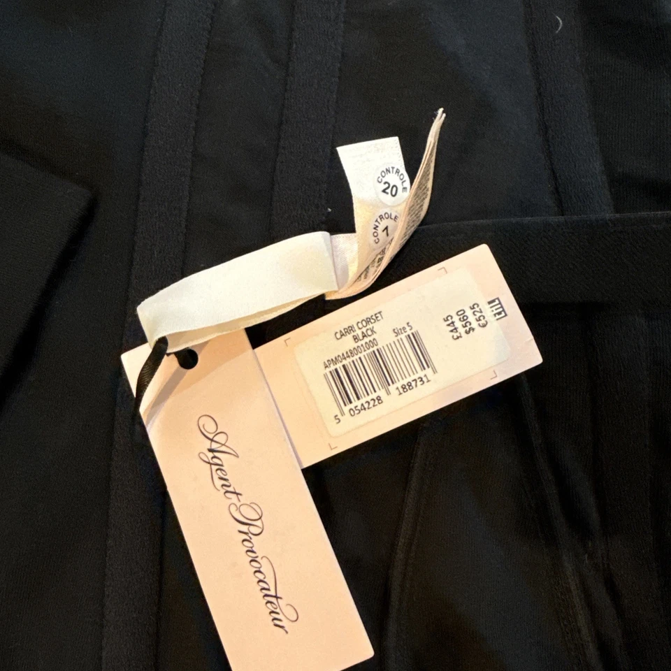 Carri Corset Agent Provacateur Sz 5 New With Tags Horned Boned Gold Findings - Image 4 of 4