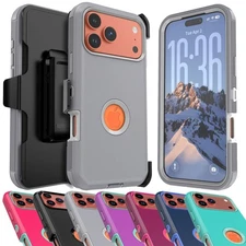 For iPhone 17 Pro/17 Pro Max/17 Air Heavy Duty Shockproof Case Hard Cover / Clip