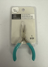 Bead Landing Mini Chain Nose Pliers Teal Handle