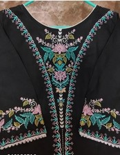 Women Kurta Set With Bottom Embroidered Designer Look. Size M To 5 XL.