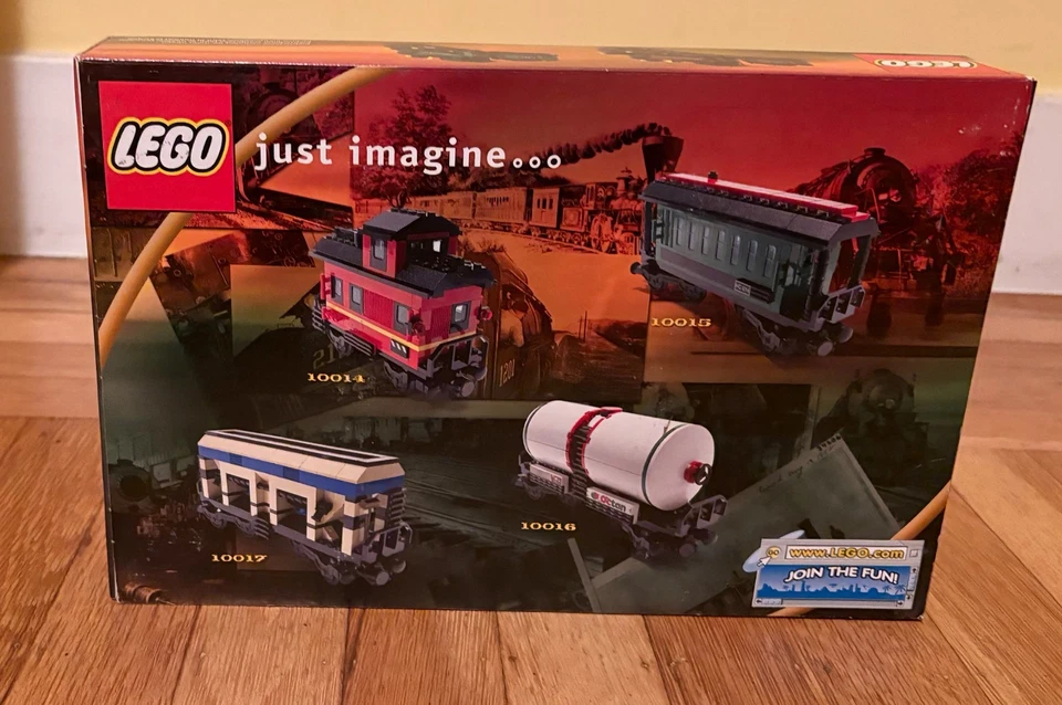 LEGO Trains: Open Freight Wagon (10013); NUEVO en caja; sellado; borde rayado (foto) Foto 2 de 4