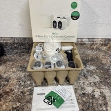 Netgear Arlo 4 wire-free HD Security Cameras VMS3430-100NAS New, Open Box 