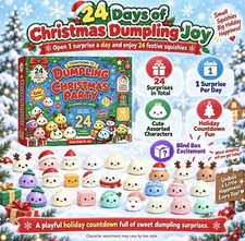 Limited 2026 Christmas Dumpling Squishy Advent Calendar 24 Days Holiday Gift