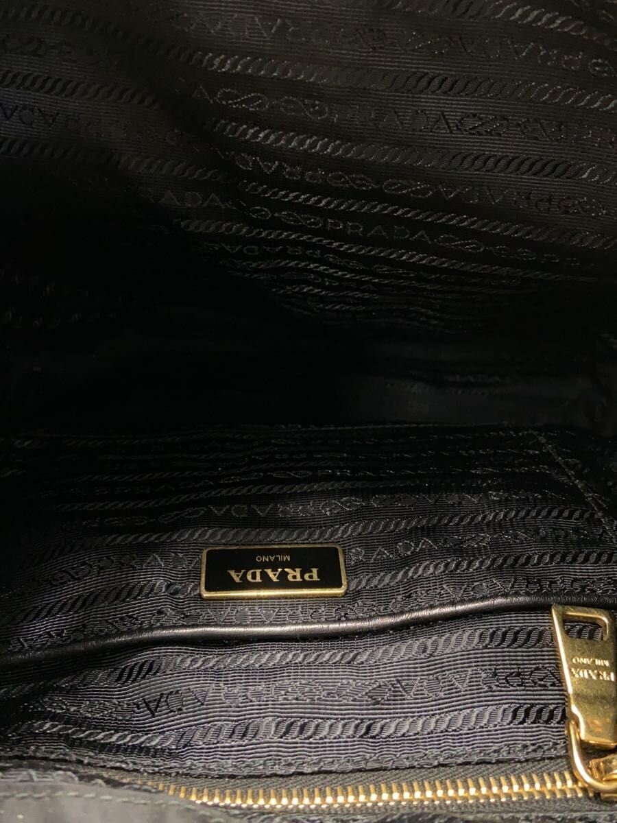 PRADA Backpack Polyester BLK Solid from japan - image 6