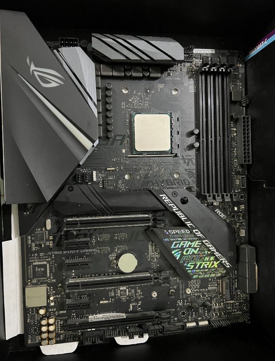 AMD Ryzen 5800X3D +ROG X470-f Gaming motherboard CPU