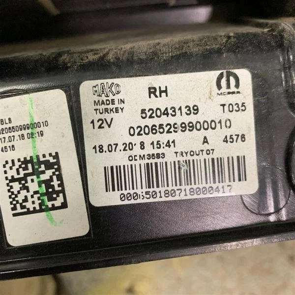 Passenger Right Tail Light 68311694AA for 2015-20 Ram Promaster City 2096841 - Image 2 of 2