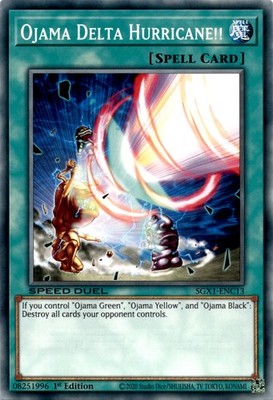 Ojama Delta Hurricane!! SGX1-ENC13 Common Speed Duel GX: Duel Academy Box