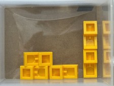 LEGO Parts - Bright Light Orange Slope, Curved 2 x 1 x 2/3 - No 11477 - QTY 5