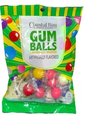 Costal Bay GUM BALLS 1ea 5oz Pkg-Fat Free-Brand New-SHIPS N 24 HOURS