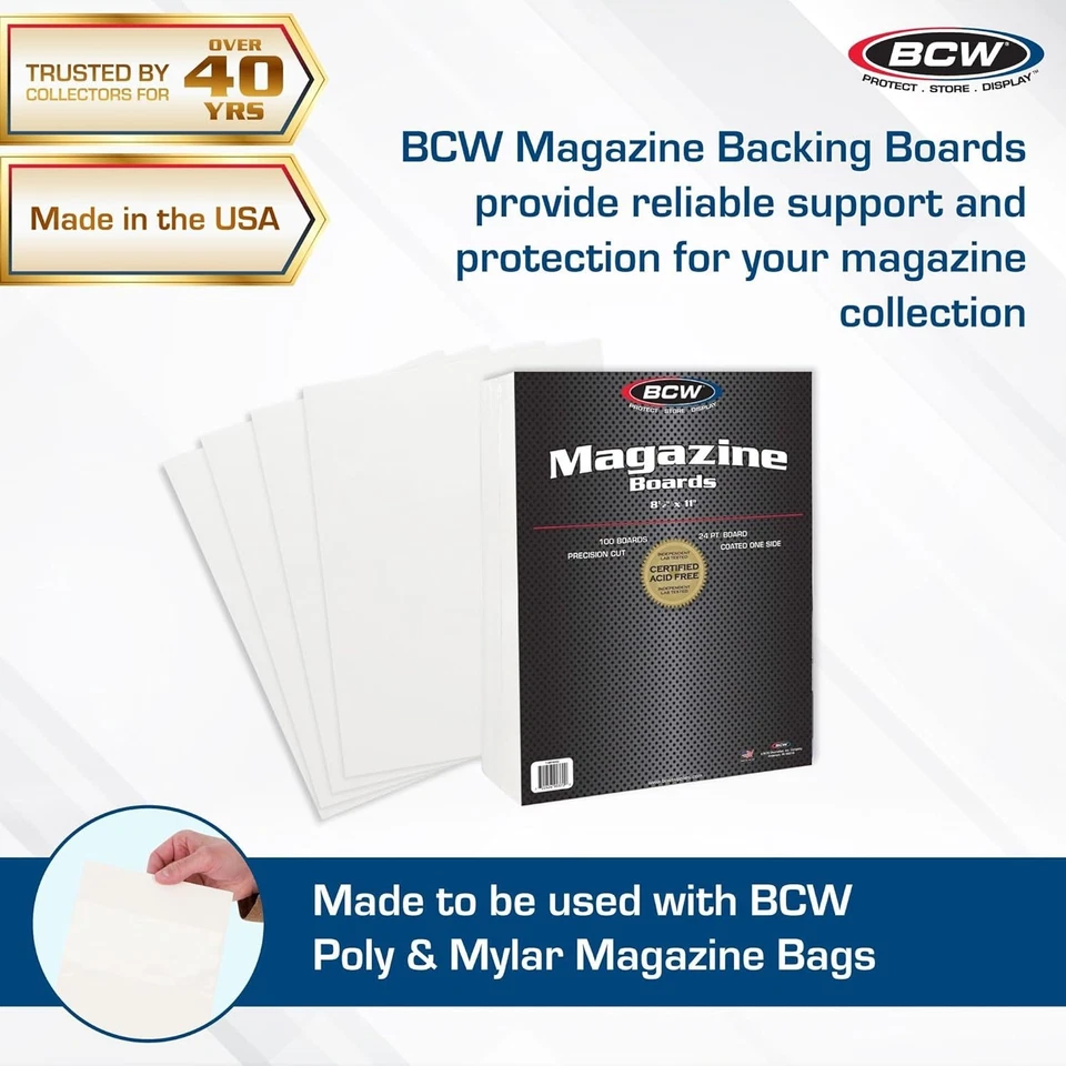 Acid-Free Magazine Backing Boards 8.5x11 - 200 Pack - Image 4 of 4