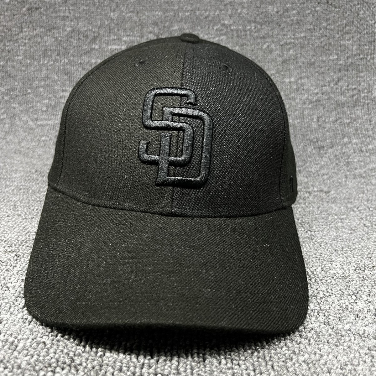 San Diego Padres '47 Brand Black on Black MVP Snapback Hat MLB Adjustable Cap