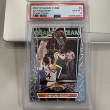 1992 STADIUM CLUB BEAM TEAM #3 SHAWN KEMP PSA 8
