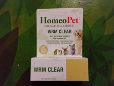 HomeoPet Feline Wrm Clear Drops 4730 Various Animals 15ml Factory Sealed Unopen