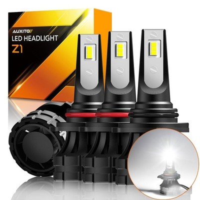 9005 AUXITO HB3 LED 9006 Headlight Bulbs Kit High Beam 6000K White 20000LM Z1 M
