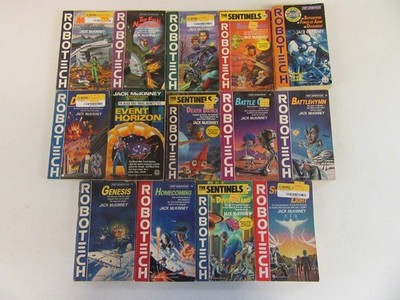 BIG Lot of (14) JACK MCKINNEY Vintage Books ROBOTECH SERIES Sentinels First Gen